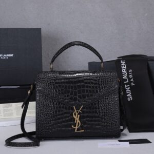 Saint Laurent Cassandra Medium Top Handle Bag.