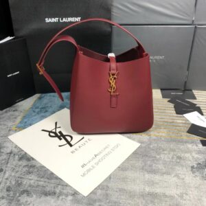 Saint Laurent Small Le 5 À 7 Leather Shoulder Bag